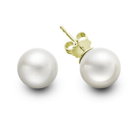 Contemporary 18ct Pearl Earrings