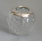 Silver Glass Tea Light