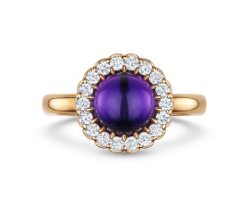 Andrew Geoghegan Amethyst 18ct Red Gold Ring