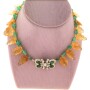 AH12 Vintage Citrine & Emerald Necklace (1)