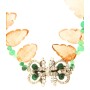 AH12 Vintage Citrine & Emerald Necklace (2)