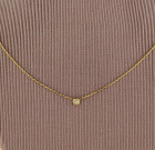 Vintage 18ct Gold Diamond Pendant with Chain
