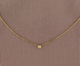 Vintage 18ct Gold Diamond Pendant with Chain