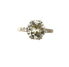 Vintage Platinum Solitaire Diamond Ring