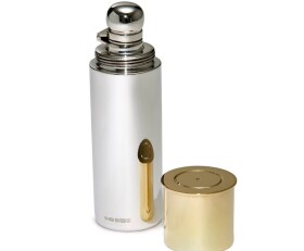 Contemporary Silver Hip Flask