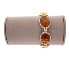 Contemporary Silver Amber Bracelet