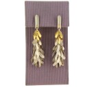 Contemporary Silver & 18ct Earrings