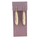 Contemporary Silver Leaf Earrings