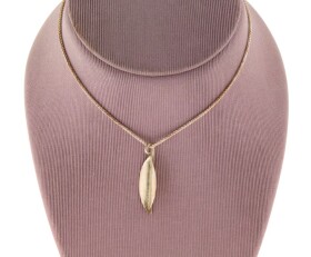 Contemporary Silver & 18ct Pendant & Chain