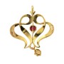 GW287 9ct Ruby & Opal Pendant”