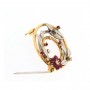 AW114 Gold Ruby Brooch £2100 clasp