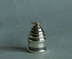 Contemporary Silver Beehive Toothfairy Bell