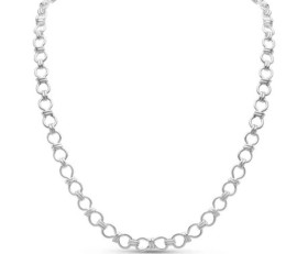 Contemporary Silver Bowtie Chain