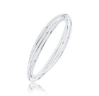 Contemporary Silver Russian Style Bangle