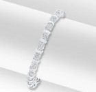 Contemporary Silver Byzantine Bracelet