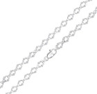 Contemporary Silver Oval Belcher Chain