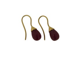 Contemporary Ruby Earrings