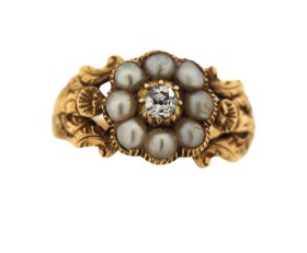 Antique Georgian Pearl & Gold Ring