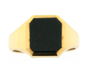 18ct Gold Bloodstone Ring
