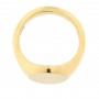 LWG111 18ct Gold Oval Plain Signet Ring £ 1250.00