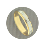 LWG46 18ct White Yellow & Platinum Diamond Ring £755.00