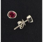 Contemporary Ruby Earrings