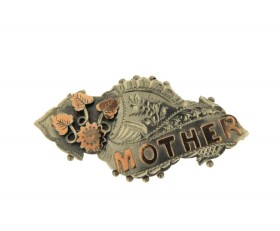 Antique Silver Mother Brooch