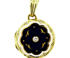 Vintage Faberge Enamel Locket