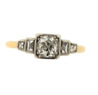 Vintage Gold & Platinum Diamond Ring