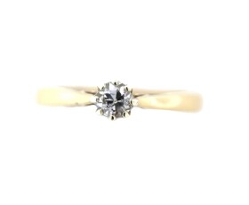 Vintage Diamond Solitaire Ring