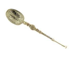 Antique Silver Celtic Spoon