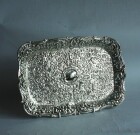 Antique Silver Embossed Dish