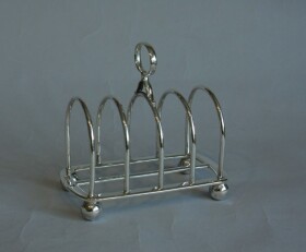 Antique Silver Toast Rack