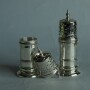 MS3235 Antique Silver Salt & Pepper shakersSilver Shakers (2)