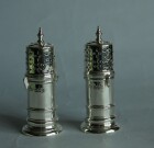 Antique Silver Salt & Pepper Shakers