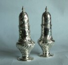 Antique Silver George II Shakers