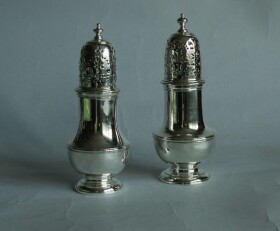 Antique Silver Shakers