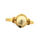 Vintage 18ct Cultured Pearl Ring