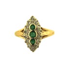 Vintage Emerald & Dianmond Ring