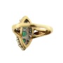 MS3269 Vintage 9ct Emerald and Diamond Ring (2)