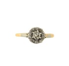 Vintage 18ct Diamond Cluster Ring