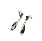 Vintage Silver Enamelled Earrings