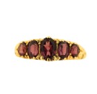 Antique 18ct Almandine Garnet Ring