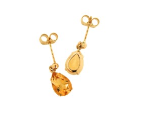 Vintage 9ct Citrine Earrings