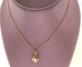 Vintage Pearl Pendant & Chain