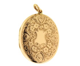 Vintage 9ct Gold Oval locket