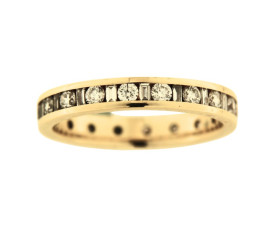 Vintage 18ct Gold Full Diamond Eternity Ring