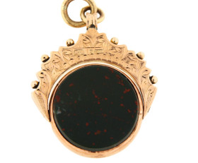 Antique 9ct Gold Swivel Cornelian Seal