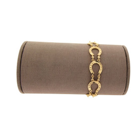 Vintage 9ct Gold Horse Shoe Bracelet