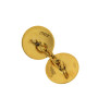 MS3885 Vintage 18ct Gold Diamond Enamelled Cufflinks (2)
